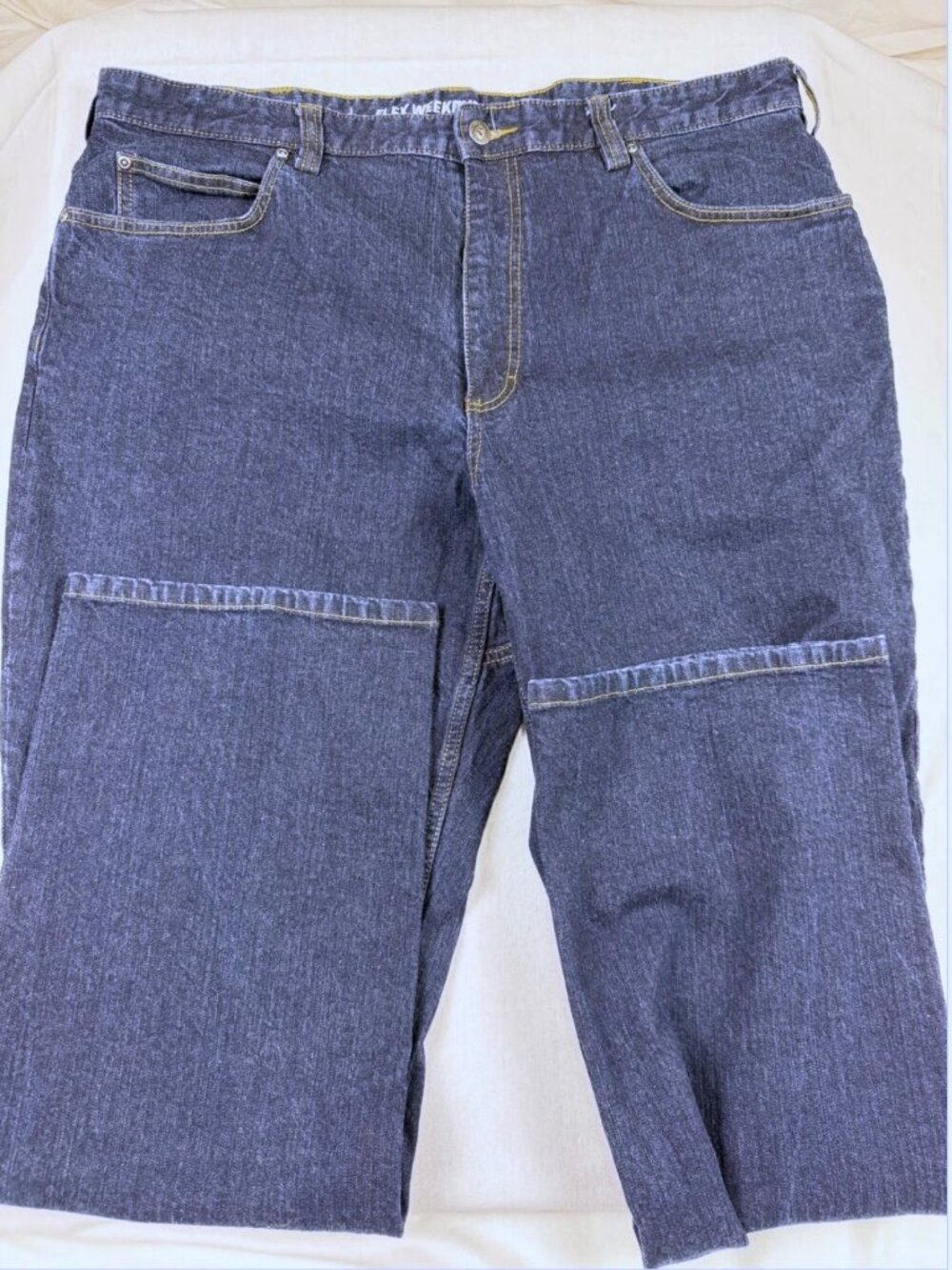 Duluth Trading Co Flex Weekender Relaxed Fit Denim Workwear Jeans 40x32
